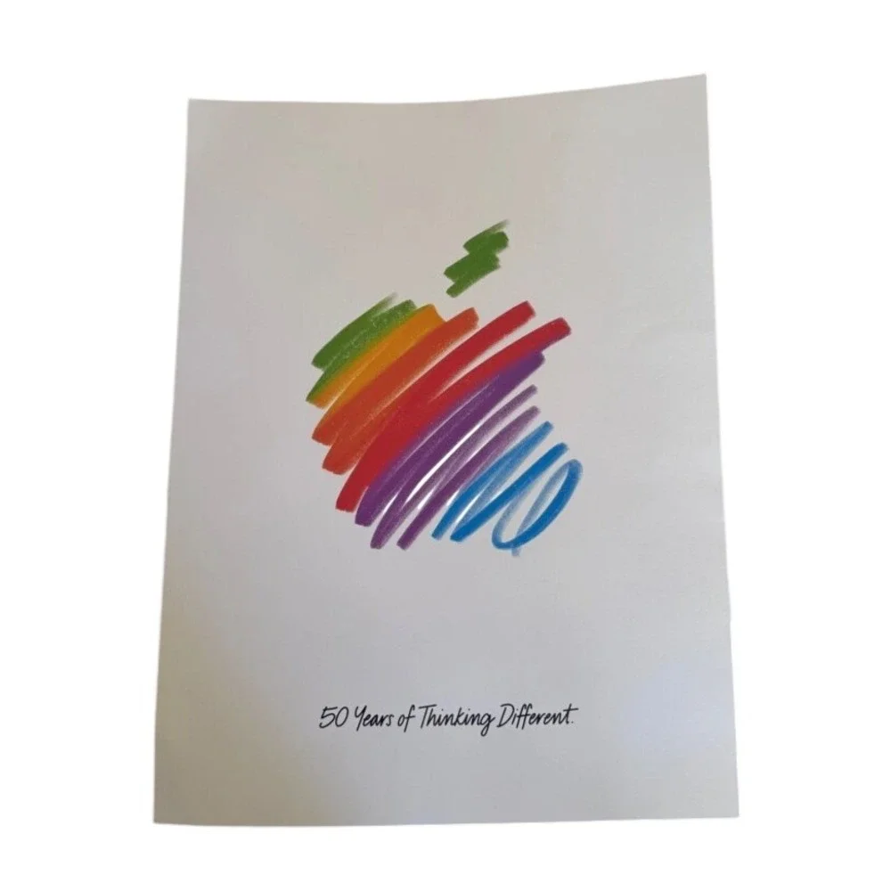 Apple 50th Anniversary Thinking Different‎ Full Set Sealed Poster Shirt S